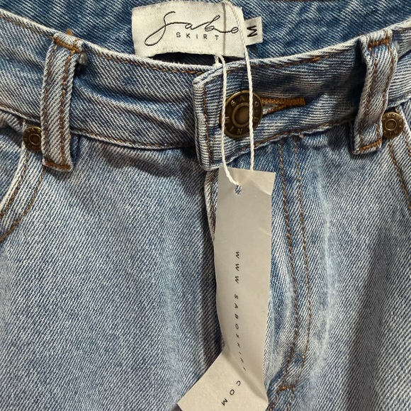 Sabo Skirt Light Blue Denim - Picture 3 of 4